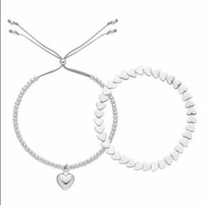 Estella Bartlett Heart bracelet set